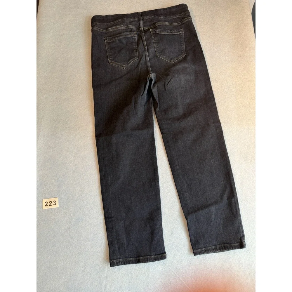 Women's Liverpool The Crop Jeans 12/31 Stretch Causal Denim Pants Blue - Picture 3 of 3